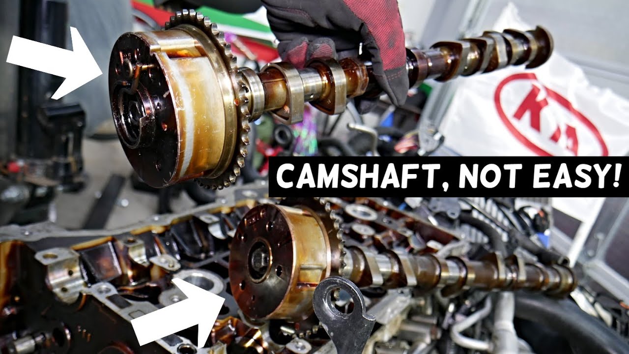 KIA OPTIMA CAMSHAFT REPLACEMENT REMOVAL, INTAKE CAMSHAFT, EXHAUST