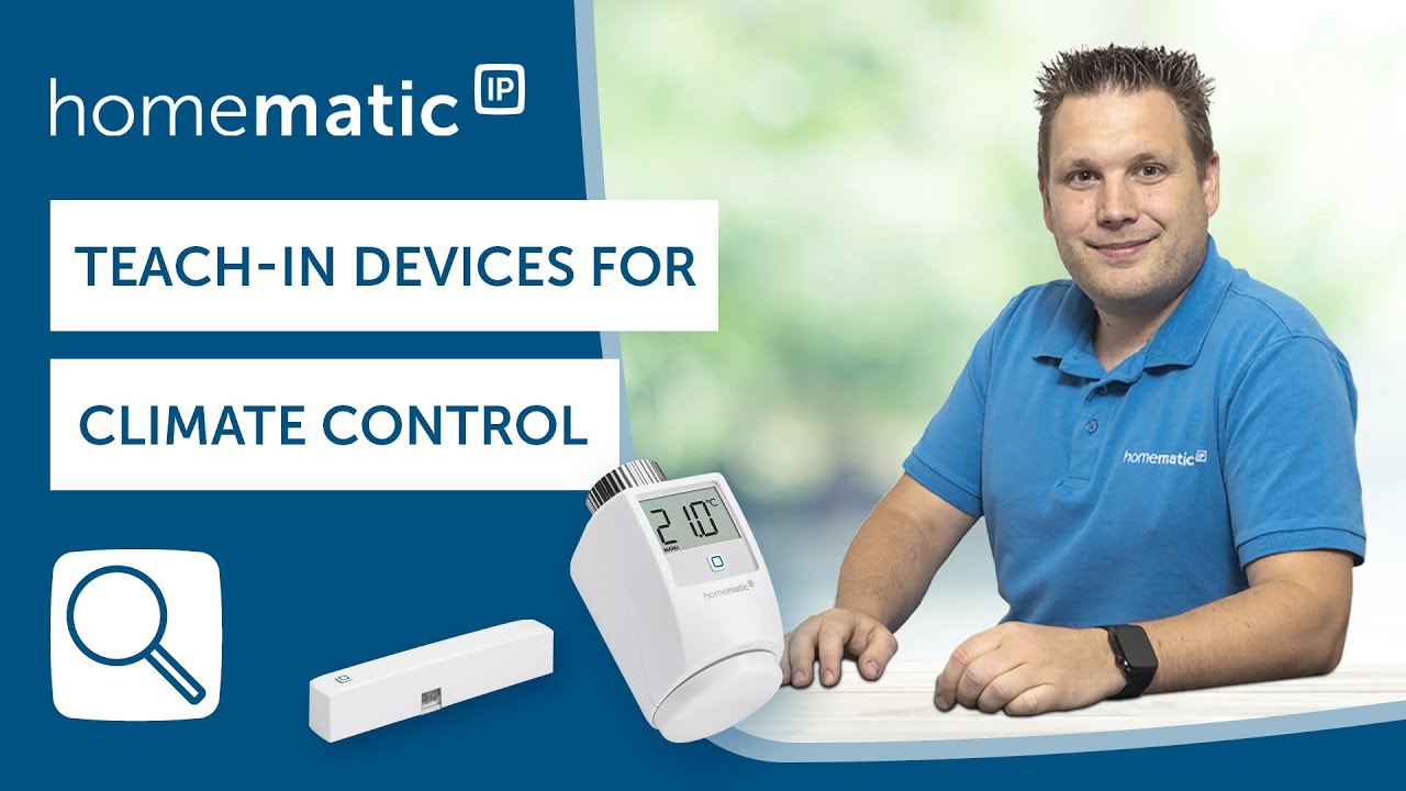 Homematic IP  Tutorial: How to teach-in devices for room climate