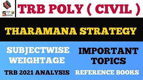 TRB POLYTECHNIC CIVIL ENGINEERING PREPARATION STRATEGY |TRB POLYTECHNIC CIVIL ONLINE COACHING /BOOKS