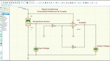 Signal Conditioning Simulation Circuit - Proteus 8 Professional