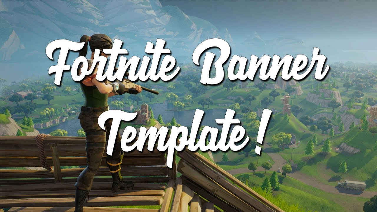 fortnite channel banner free template speed
