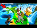 Shinchan and franklin tried impossible parkour water slide hole challenge gta 5