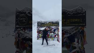 shivendra infront of ABC board at annapurna base camp. nepal trip 🇳🇵 1 May 2026