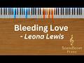 Bleeding Love – Leona Lewis | Piano Tutorial + Sheet Music (Keyboard)