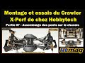 Montage et essais du crawler xperf de chez hobbytech  partie 07 assemblage transmission centrale