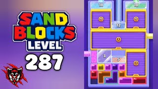 Sand Blocks Drop Puzzle Level 287 Game Walkthrough