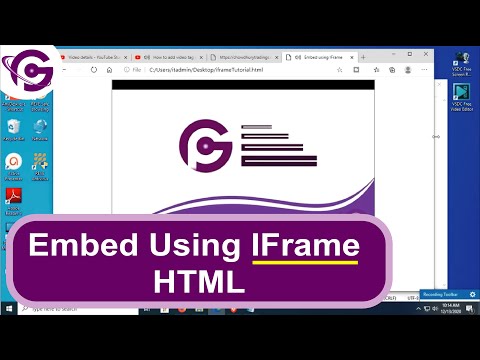 Embed Video IFrame in HTML | Embed any link IFrame in HTML | ProgrammingGeek