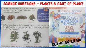 Solving Science Questions for Olympiad Class 1 - PLANTS, PART OF PLANTS, FOOD FROM PLANTS  #olympiad