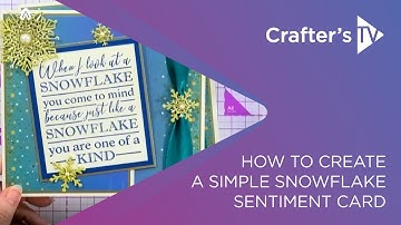 Simple snowflake sentiment card tutorial