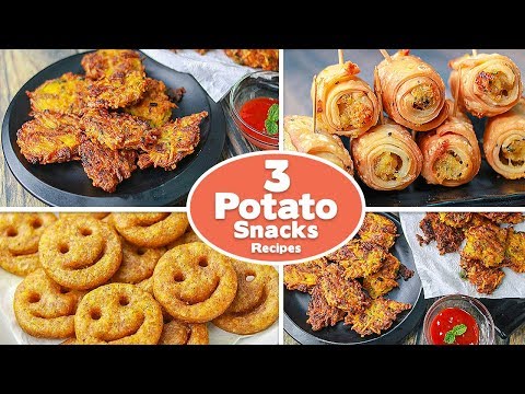 3-easy-potato-snacks-recipes-|-potato-smiley-|-potato-pakora-|-potato-roll-samosa-|-toasted