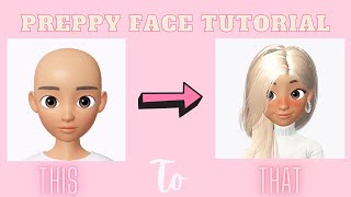 PREPPY FACE TUTORIAL!!! *ZEPETO* #edit #zepeto #zepetopreppy #viral screenshot 5