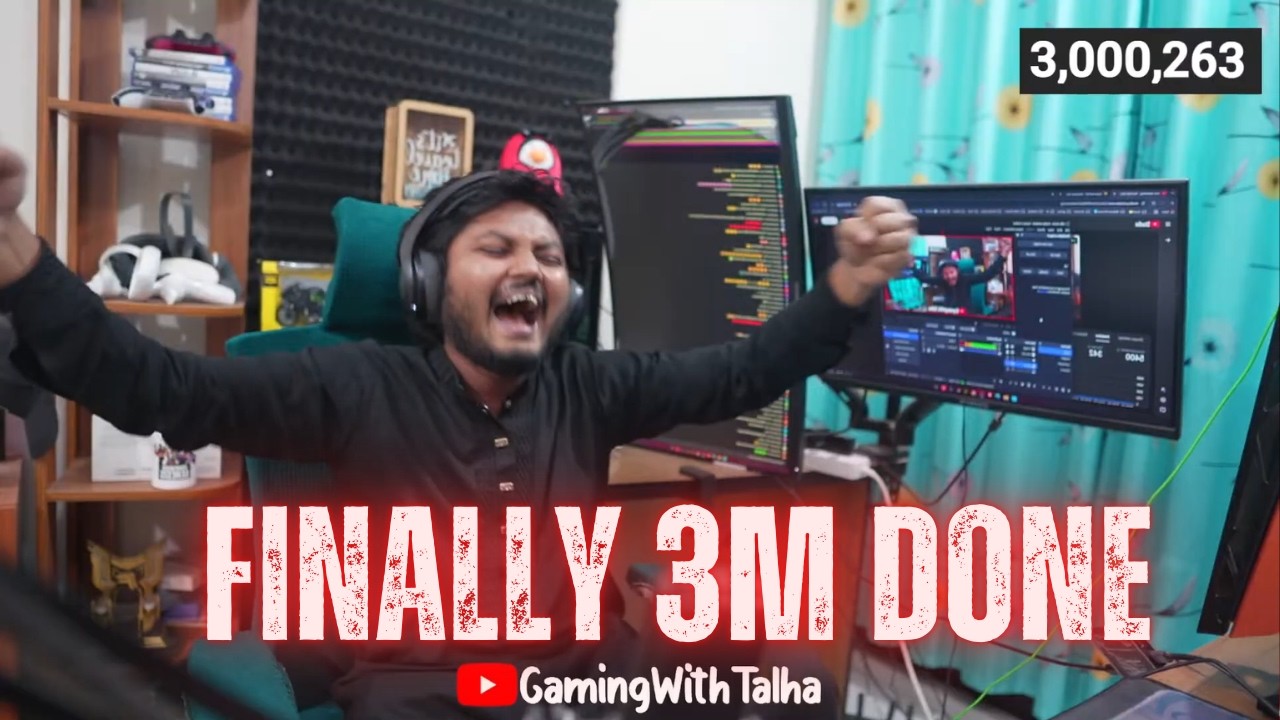 Gaming With Talha 3million subscriber এর নতুন রেকর্ড গড়লো