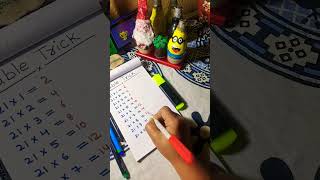 Table trick of 21 for you  subscribe comment study follow for more