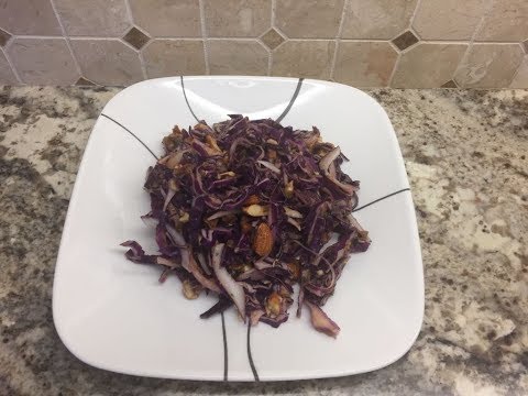 # 146 Ensalada de Repollo Morado con Yerbabuena y Limon Tipo Cole Slaw