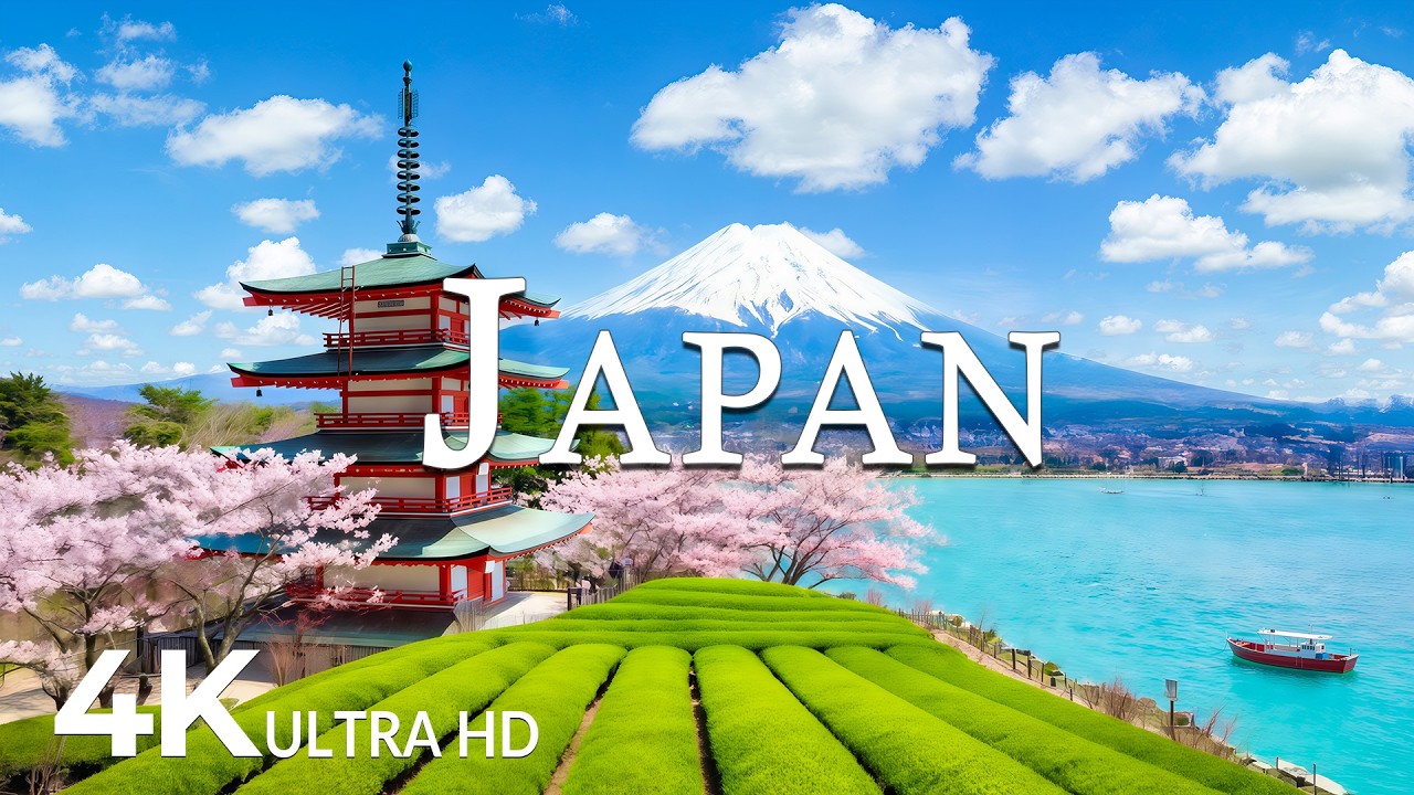 FLYING OVER JAPAN (4K UHD) – Soothing Music Along With Beautiful Nature Video - 4K Video ULTRA HD #6