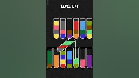 Water sort puzzle level 1741