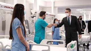Επίσκεψη Κυριάκου Μητσοτάκη στις νέες κλίνες ΜΕΘ του Γενικού Νοσοκομείου Αττικής ΚΑΤ