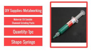 Best Diamond Polishing Lapping Paste Grinding Compound Grit Oil Soluble Syringe for Glass Metal
