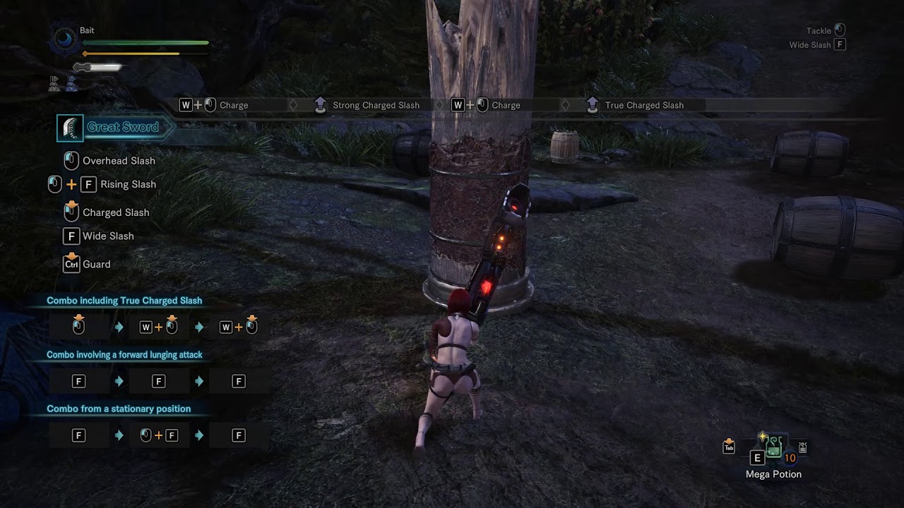 [MHW] how to measure distance of true charge slash