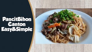Pancit Canton With Bihonrhens Super Easy And Quick Pancit Canton-Bihon