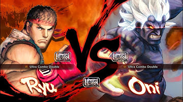 Ultra Street Fighter IV: Ryu (Me) vs Oni Akuma (CPU)