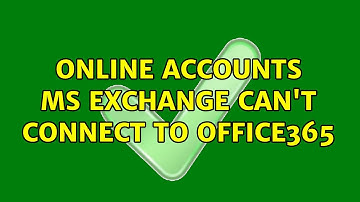 Ubuntu: Online Accounts MS Exchange can
