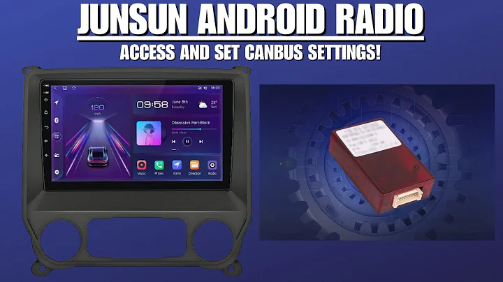 Junsun Android 8+256GB: Radio CANBUS Setup - Tailor Your System to Your Vehicle's Specifications!