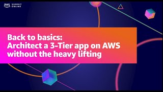 AWS Summit ANZ 2021 - Back to basics: Architect a 3 tier app on AWS without the heavy lifting screenshot 2