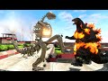 Fire Godzilla VS Undead Trex Vs Choo Choo Charles - Animal Revolt Battle Simulator