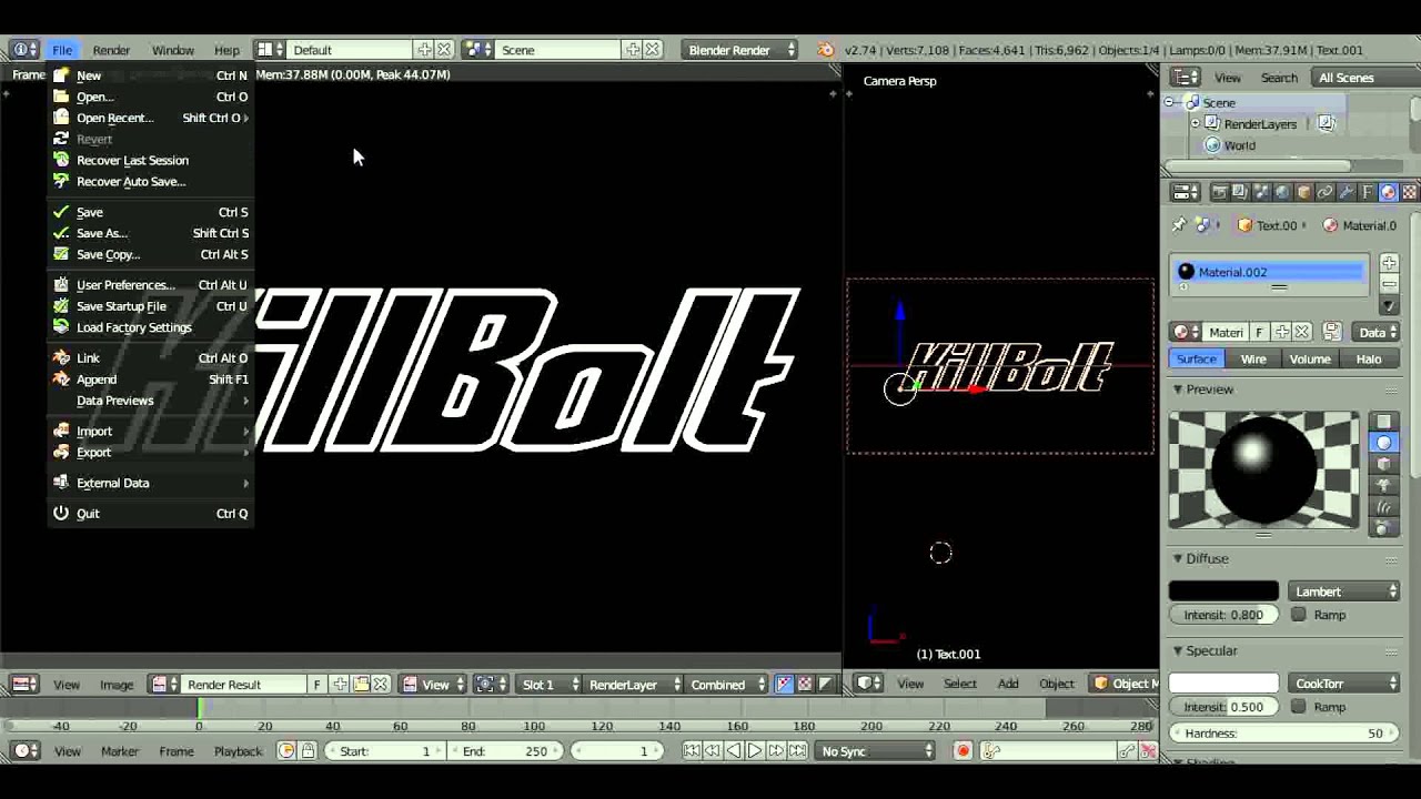 Blender How to make a simple Picture/Banner YouTube