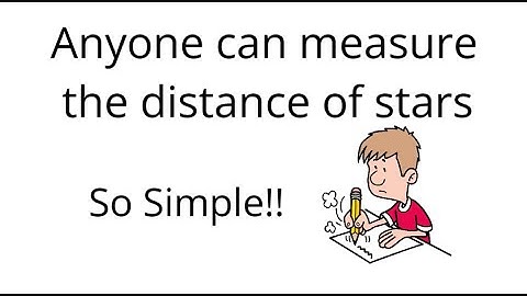 Simple Geometry in School used to measure stars light years away