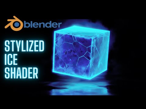 How to Make Stylized ICE Shader in blender 2.93 | (Cycles Tutorial)