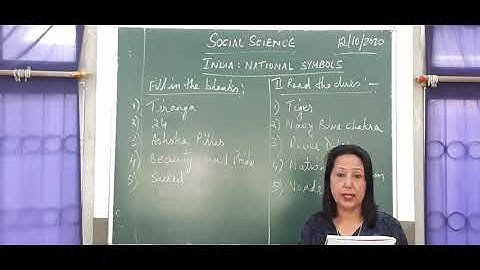 Class  3  Social Studies  Chapter 9 - India -  National Symbols