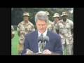 President bill clinton  remarks on operation restore hope