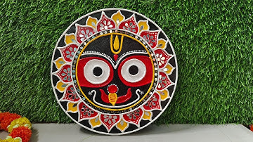 Lord Jagannath Lippan Art | Step-by-Step Clay Mirror Work|Pooja Art and Craft #jagannath#lippanart