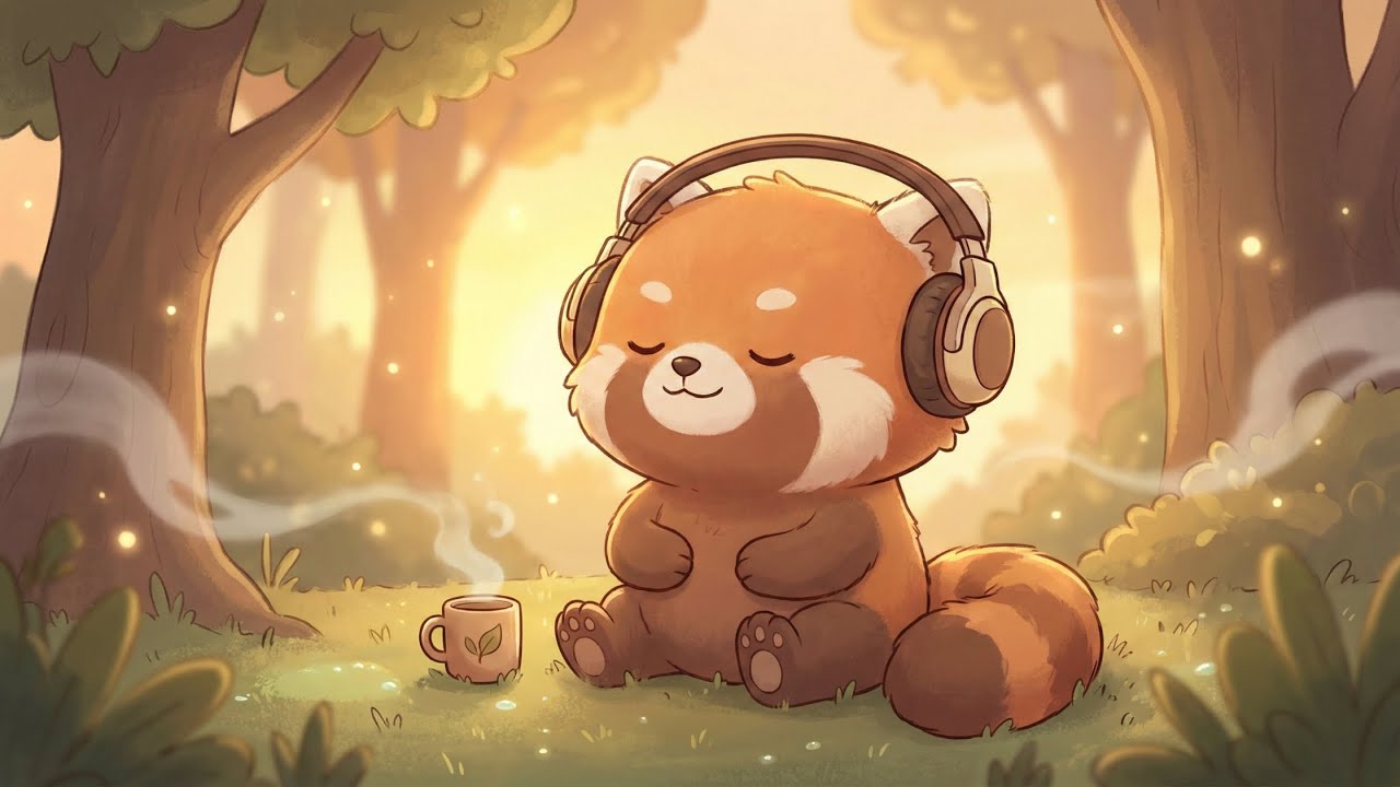 Red Panda Cozy Lo Fi 🧸 Relax, Breathe, Let Go