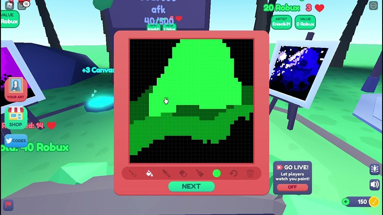 How to draw landscapes in Starving Artists (Roblox) YouTube