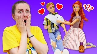 Барби ревнует к новой однокласснице! Смешные видео для девочек про игры в куклы Барби