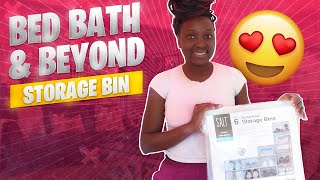 Bed Bath & Beyond Shoe Storage Bins (Set of 6)| Organizer|