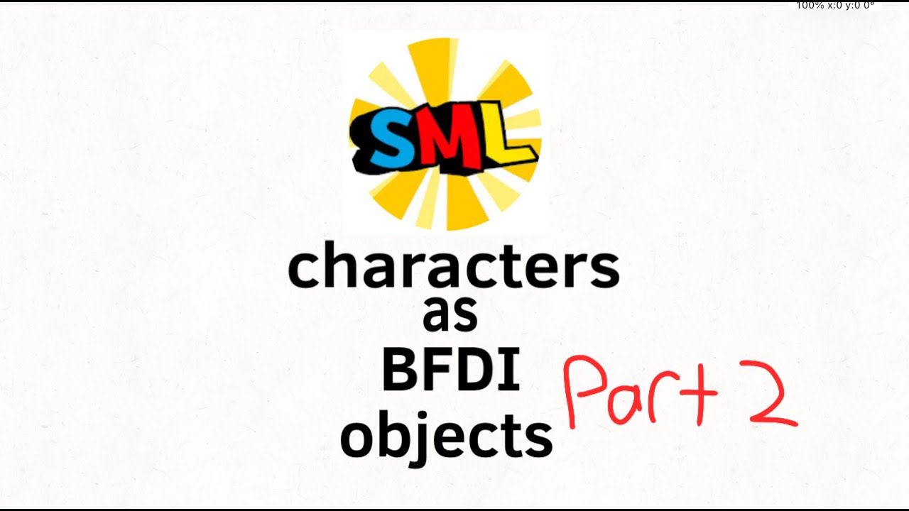 SML characters as bfdi objects part 2 - YouTube