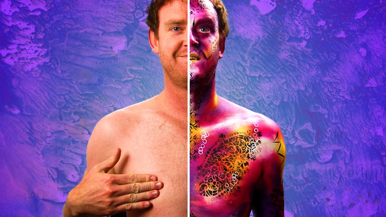 Man Tries Body Paint For The First Time - YouTube.