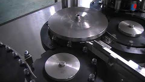 Vial Filling and Capping Machine High Speed Video