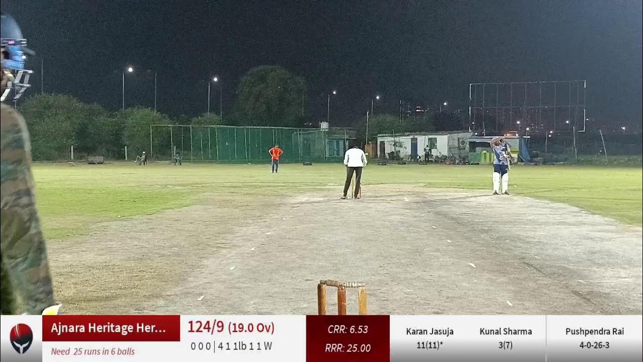 The mcg 2 live cricket match raptors xi vs ajnara heritage heroes