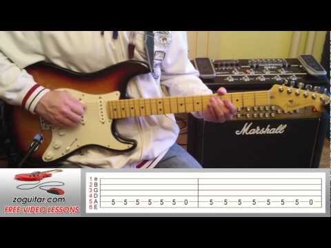 How To Play Ice Ice Baby by Vanilla Ice on Guitar (main riff) + TAB
