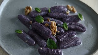 Purple Gnocchi Interactive Book Pasta Art