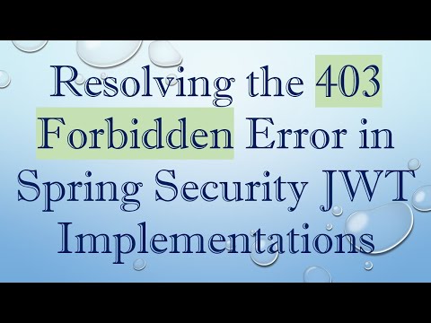 Resolving the 403