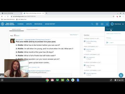Schoology Login and Profile Settings