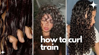 How to curl train your hair