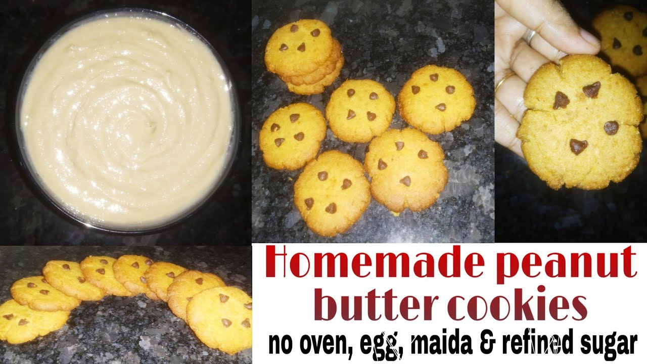 Homemade peanut butter cookies in pressure cooker tamil without oven