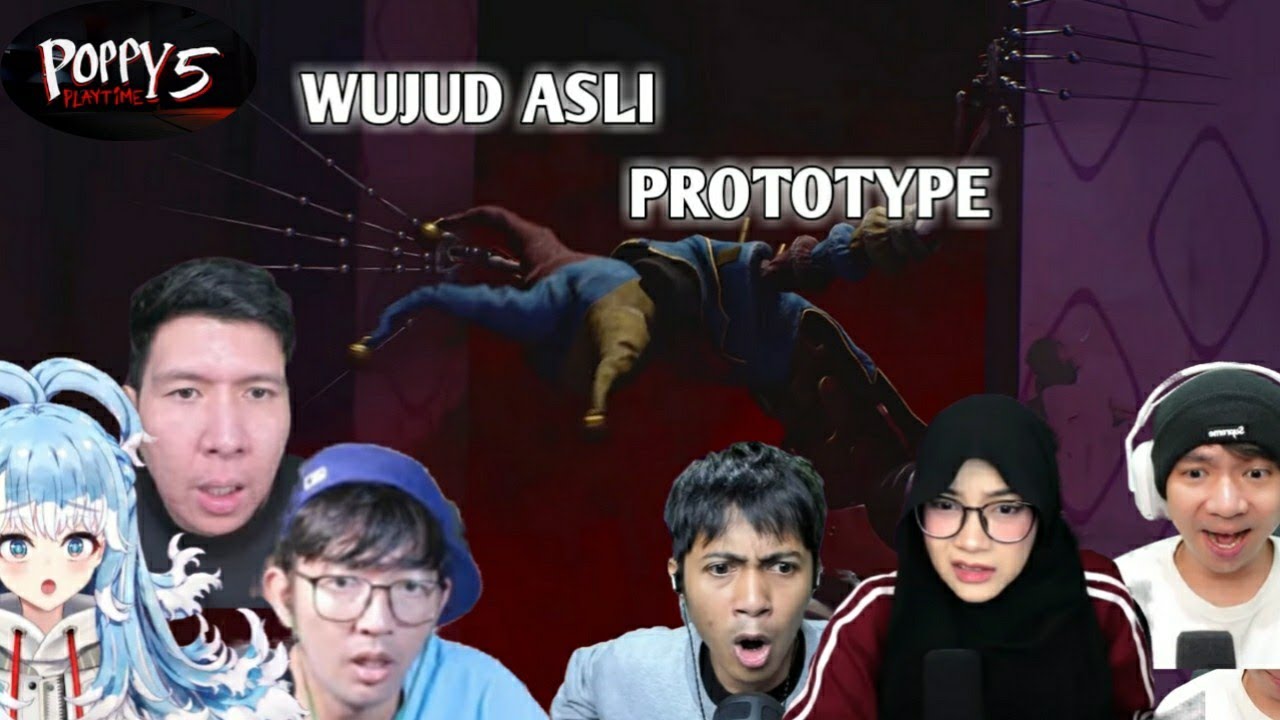 Sosok asli dari Prototype | Reaction gamer di game Poppy play time chapter 5